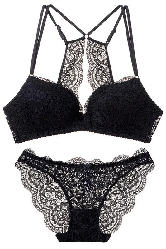 Black Lace Lingerie Set