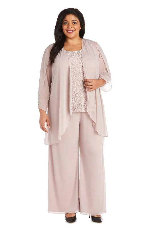 R&M Richards 2439W Formal Plus Size Jacket Pant Suit