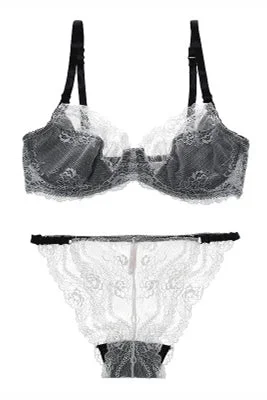 Illusion White Lace Lingerie Set