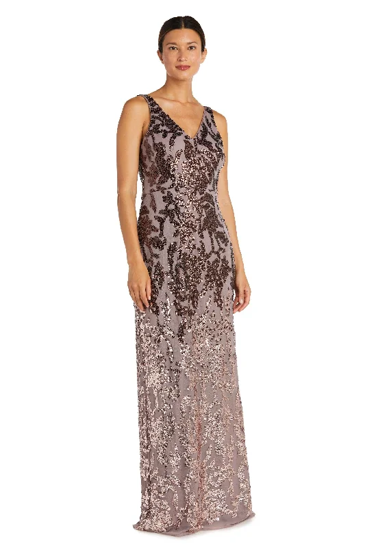 R&M Richards 9131P Long Formal Ombre Dress