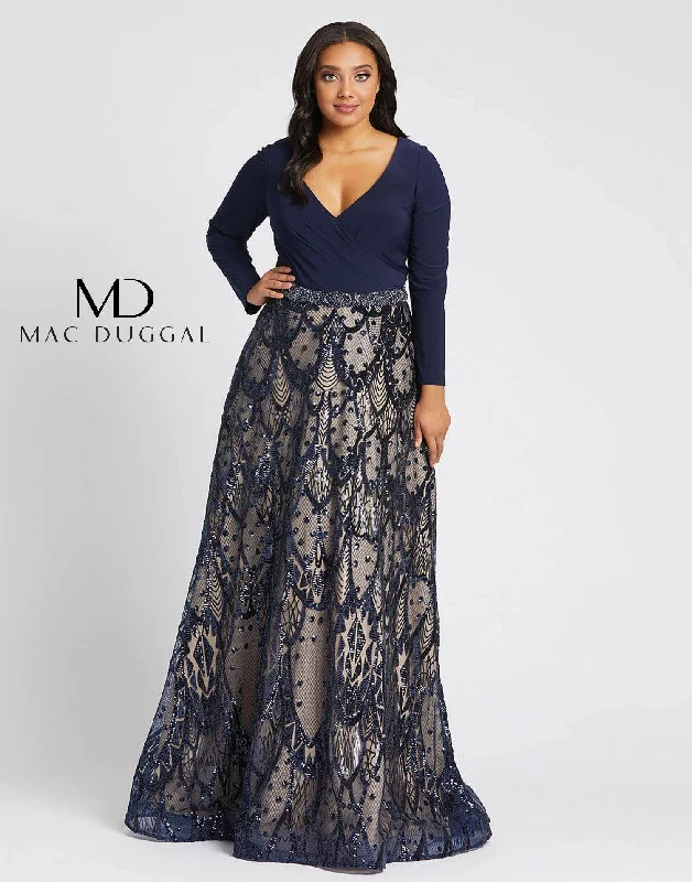 Mac Duggal 67241 Fabulous Long Plus Size Dress