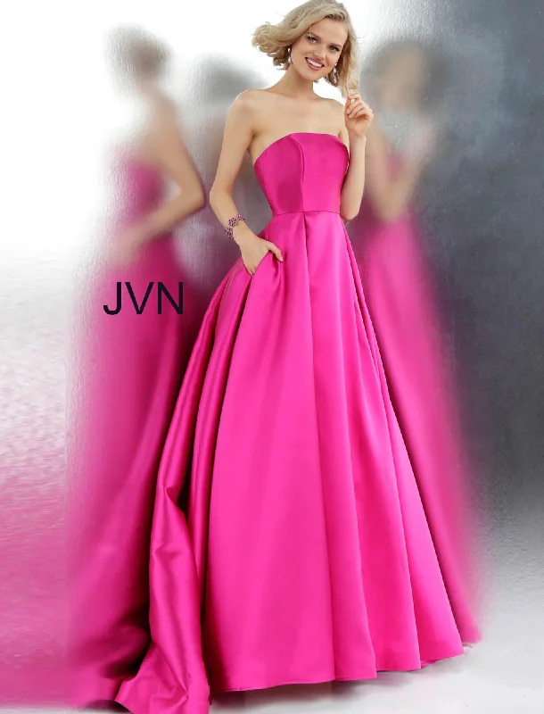 Jovani 62633 Prom Long Strapless Pleated Skirt Ball Gown