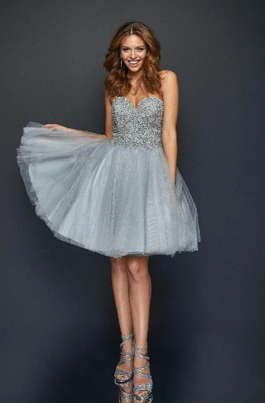 Terani Couture 1921H0320 -Embellished Tulle Cocktail Dress