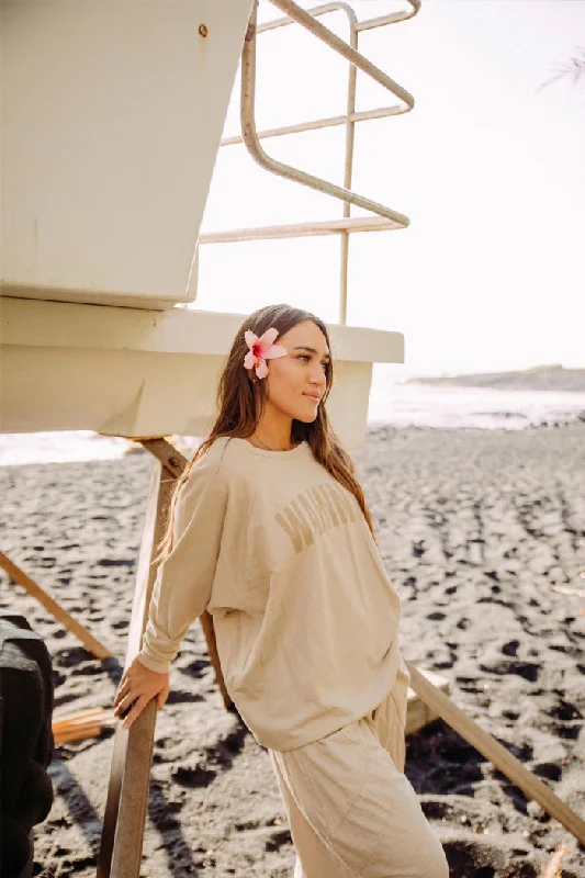 OVERSIZED SWEATER WAHINE - SAND