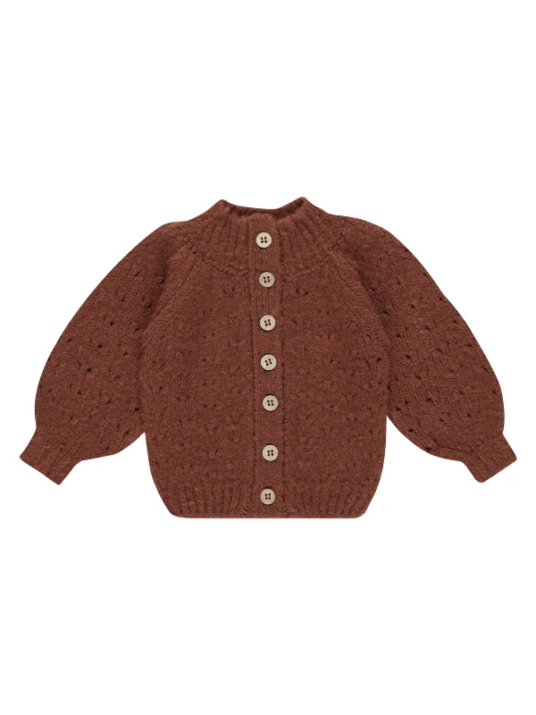 Rylee & Cru Tulip Cardigan, Brick