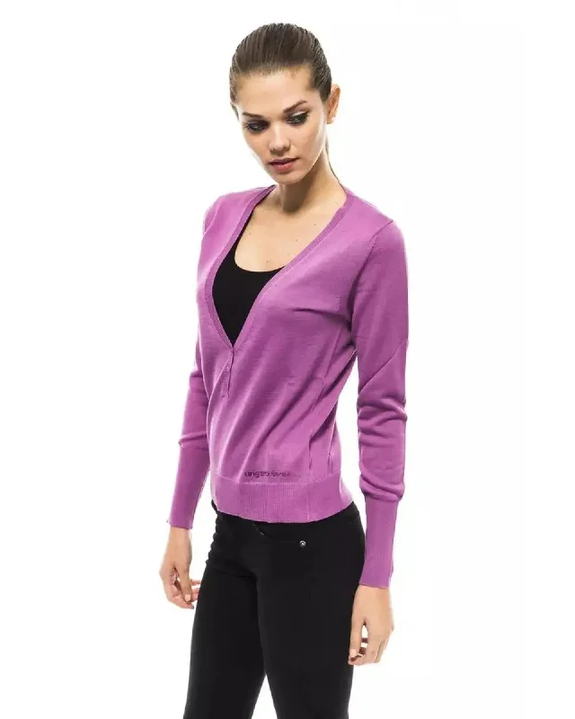 Ungaro Fever Women's Purple Wool Sweater - 44 IT