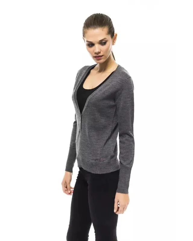 Ungaro Fever Women's Gray Wool Sweater - 46 IT