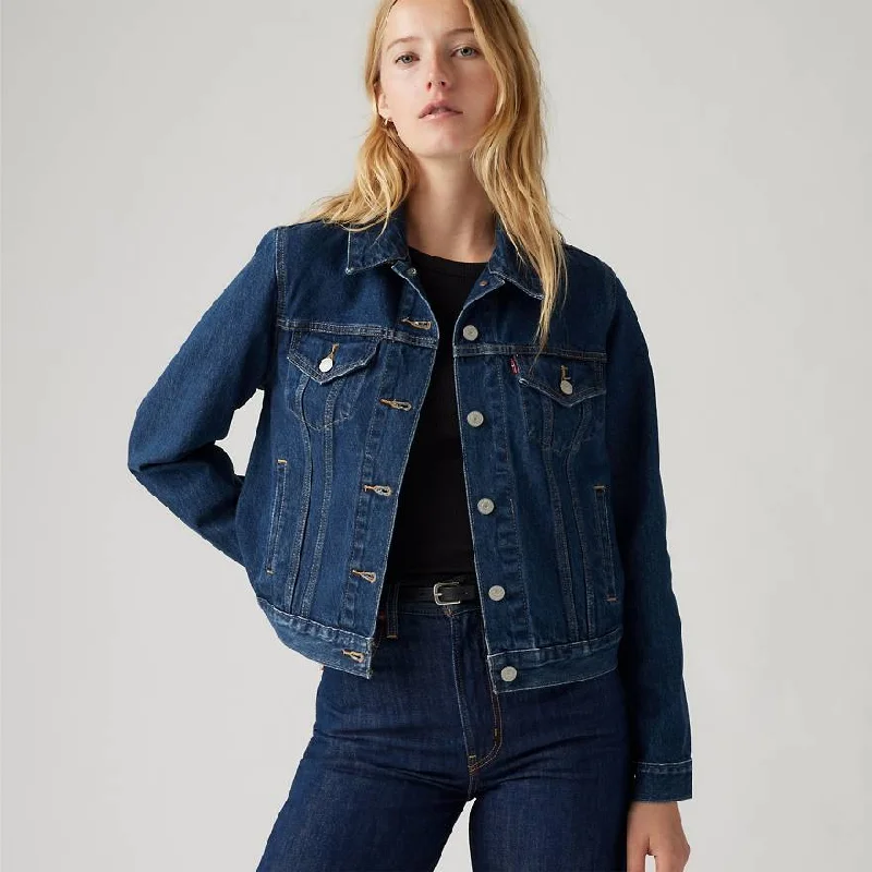 LEVI'S ORIGINAL TRUCKER JACKET DEEP BLUE LADIES