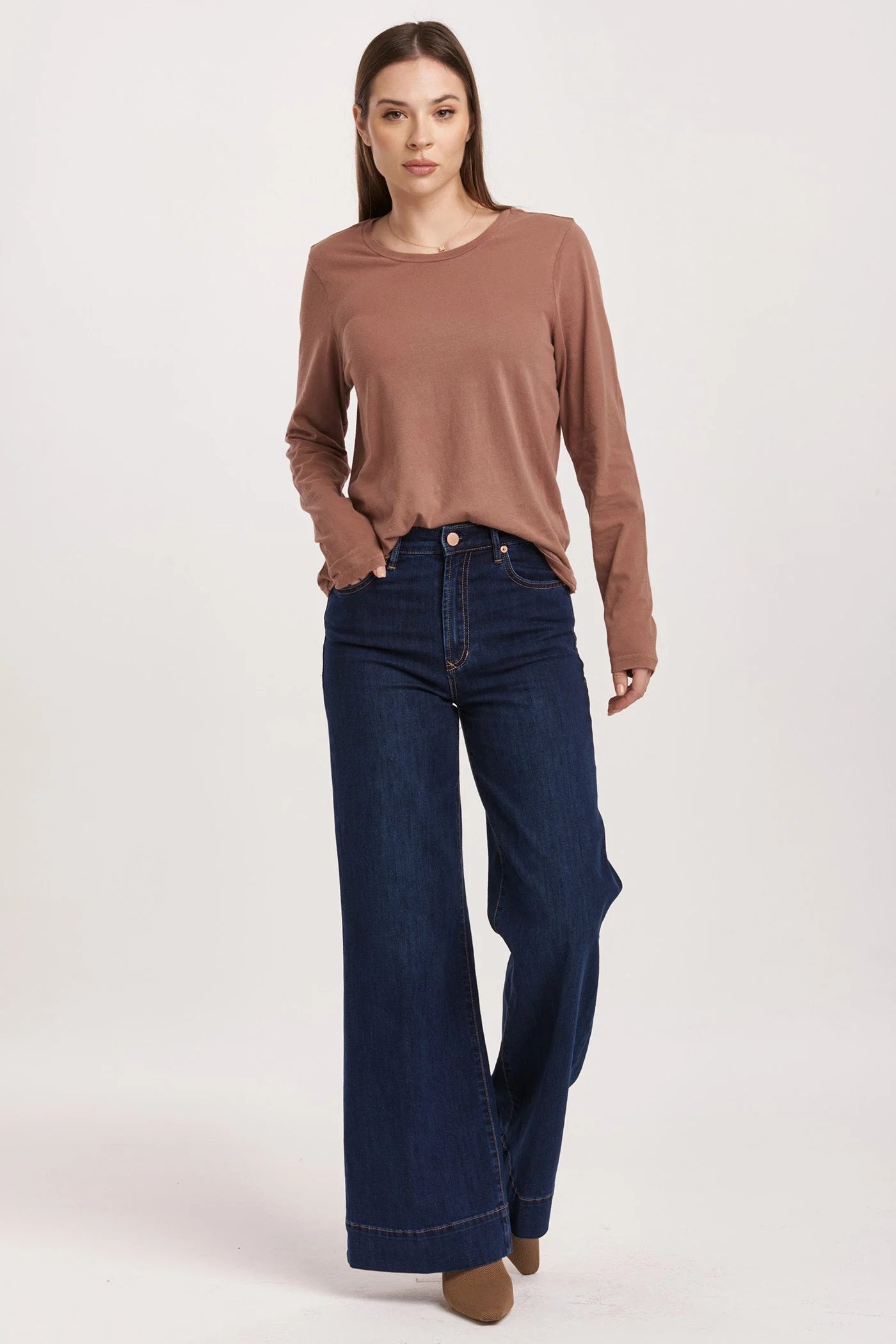 Dear John Denim Fiona High Rise Wide Leg Jeans Star Demand