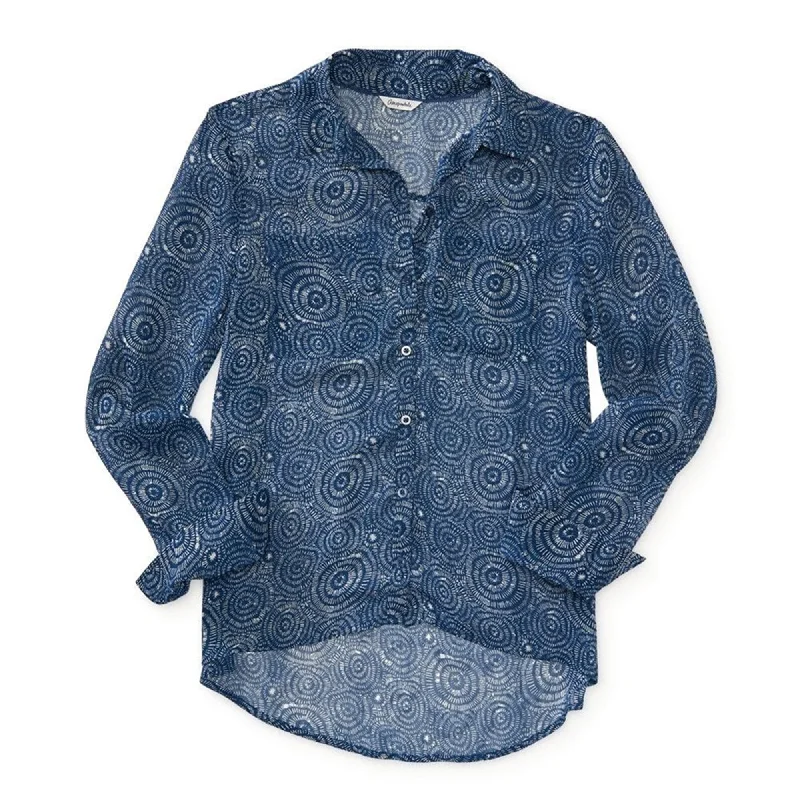 Aeropostale Womens Sheer Button Up Shirt