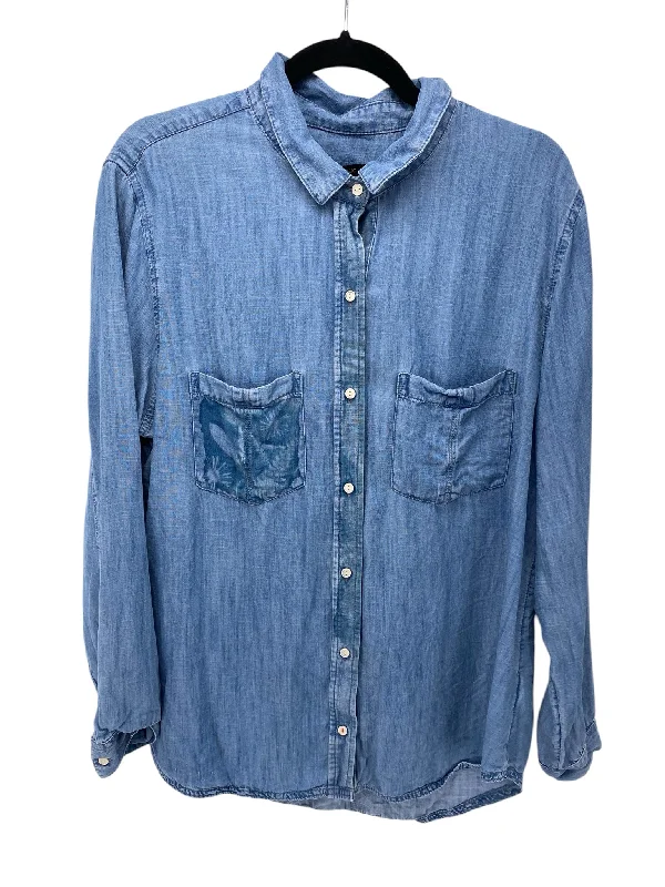 Banana Republic Misses Size XL Denim LS Blouse