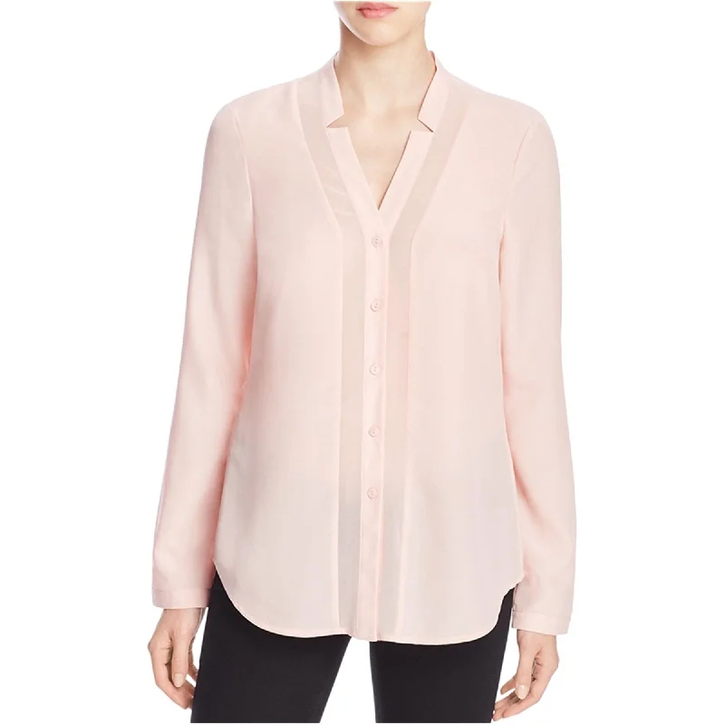 Finity Womens Long Sleeve Button Up Shirt