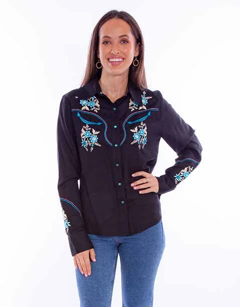 Women's Honey Creek Snap Front Shirt #HC870-BLK