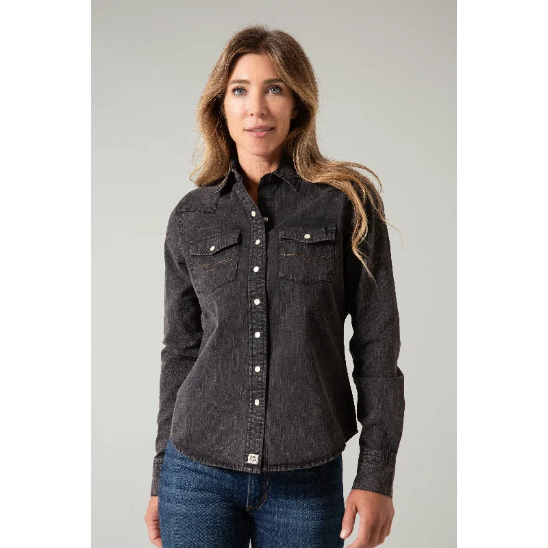 Kimes Ranch Women's Black Denim Kaycee Top