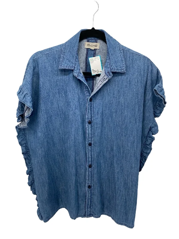 Madewell Misses Size XS Denim SS Blouse