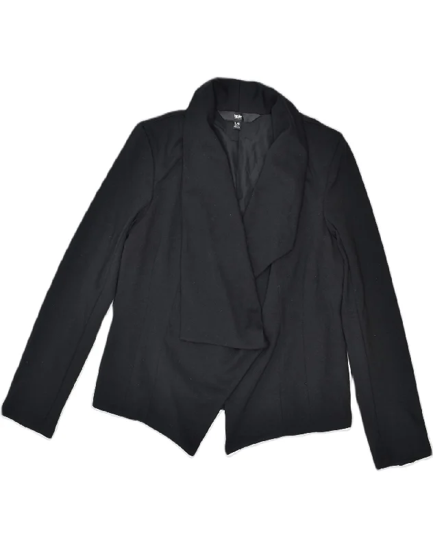 MOSSIMO Womens Blazer Jacket UK 16 Large Black Polyester