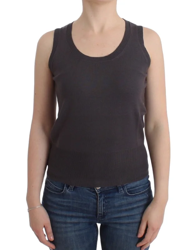 John Galliano Elegant Sleeveless  Knit Women's Top