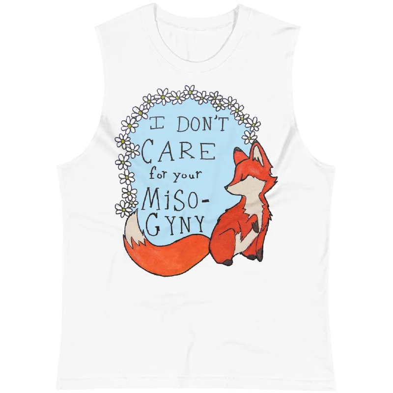 Feminist Fox Doesn't Care For Your Misogyny -- Unisex Tanktop