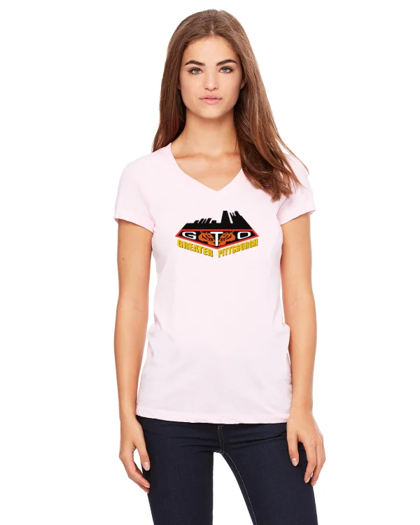 GREATER PITTSBURGH GTO CLUB Ladies Short sleeve V-neck Gildan T-shirt