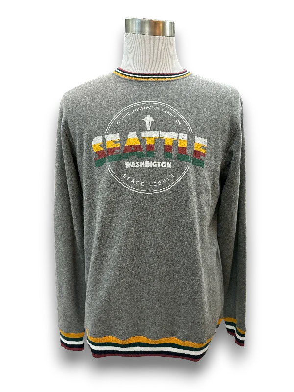 Seattle Stripe Crew Neck Sweatshirt