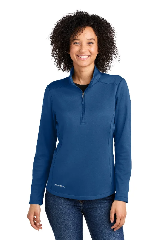 Eddie Bauer Womens Smooth Fleece 1/4 Zip Sweatshirt - Cobalt Blue - COMING SOON