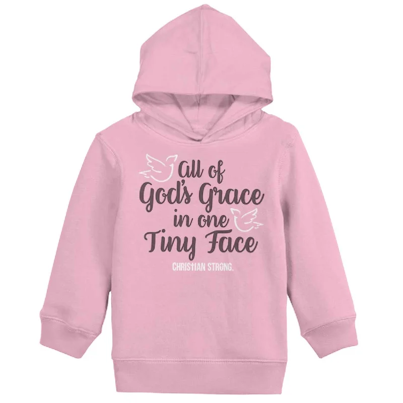 Gods Grace Tiny Face Toddler Pullover Hoodie