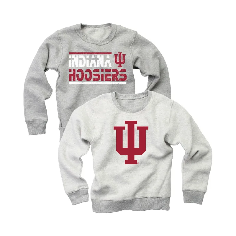 Youth Indiana Hoosiers Reversible Fleece Sweatshirt