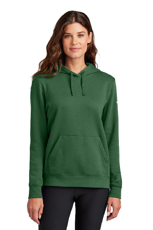 Nike Womens Club Fleece Hooded Sweatshirt Hoodie w/ Kangaroo Pockets - Gorge Green - COMING SOON