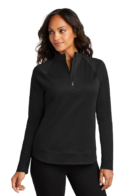 Port Authority Womens C-FREE Cypress Snag Resistant 1/4 Zip Sweatshirt - Deep Black - COMING SOON