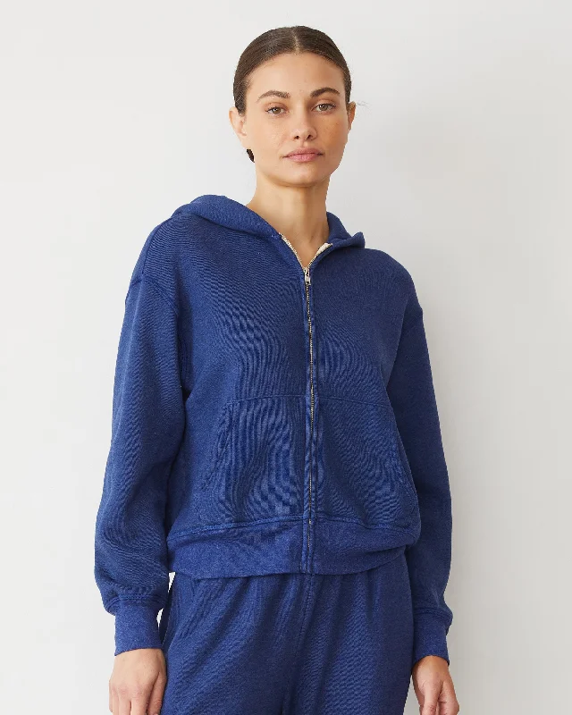 Teddy Fleece Relaxed Zip Up Hoody